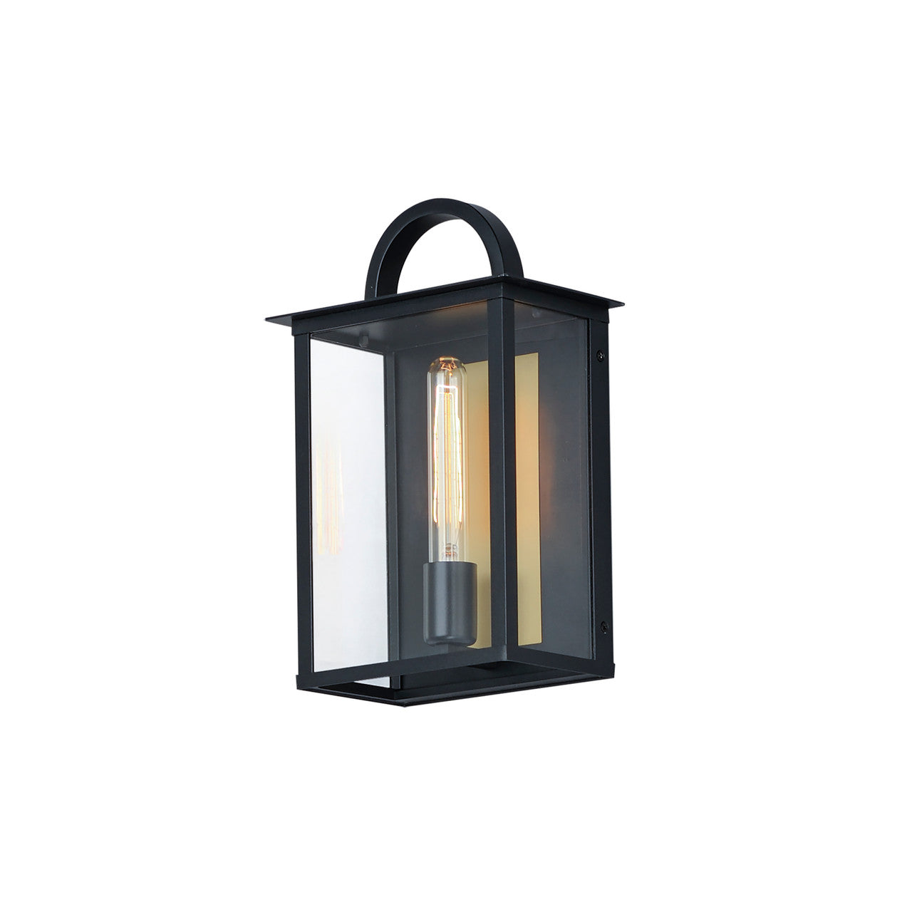 Maxim Manchester 1-Light Outdoor Wall Sconce in Black 30752CLBK