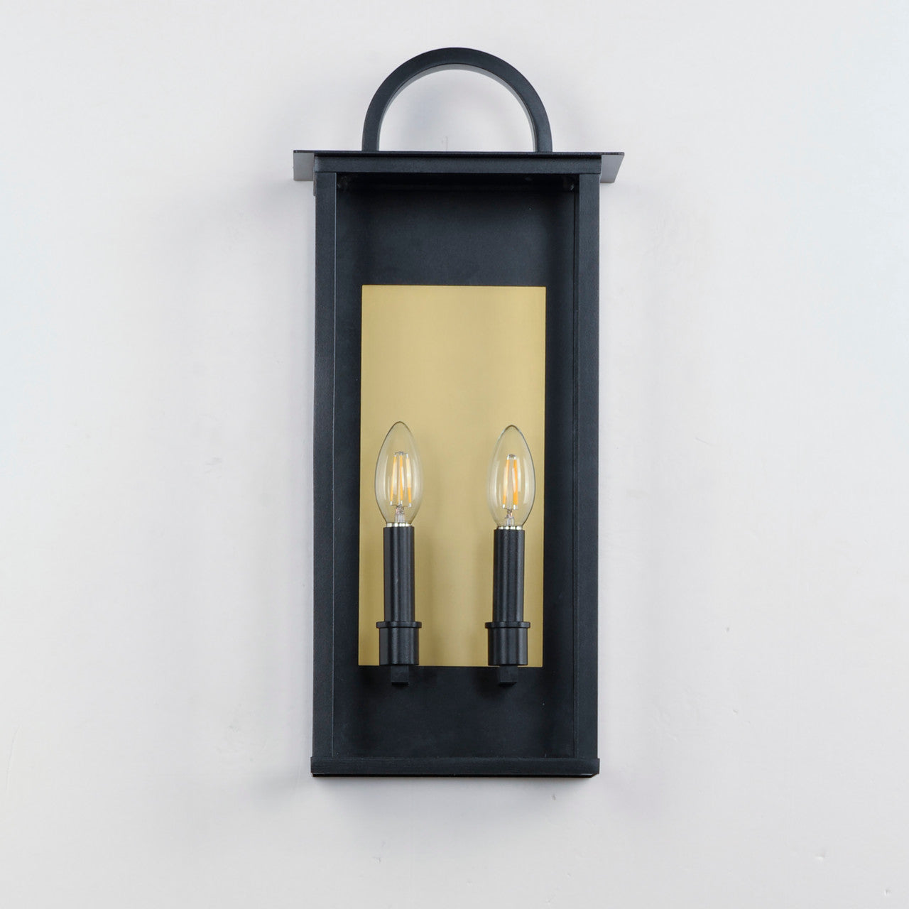 Maxim Manchester 2-Light Medium Outdoor Wall Sconce in Black 30754CLBK