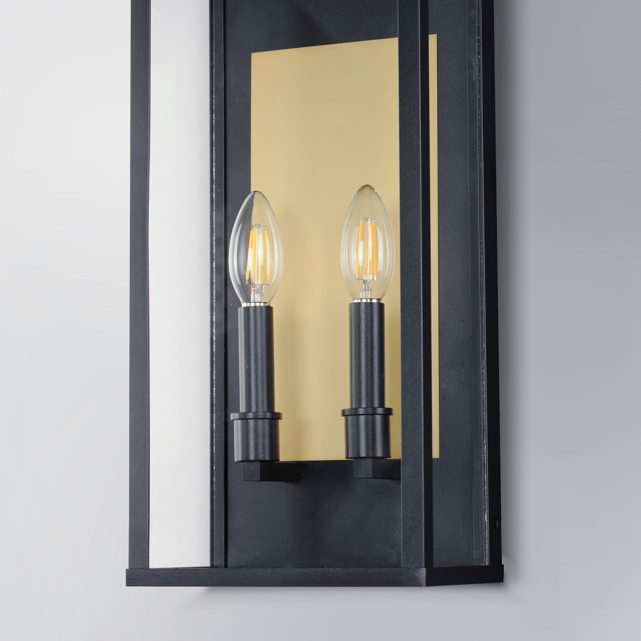 Maxim Manchester 2-Light Medium Outdoor Wall Sconce in Black 30754CLBK