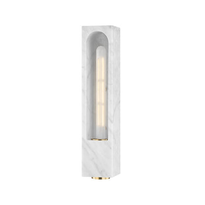 Hudson Valley Lighting Erwin Wall Sconce in White Marble 3091-WM