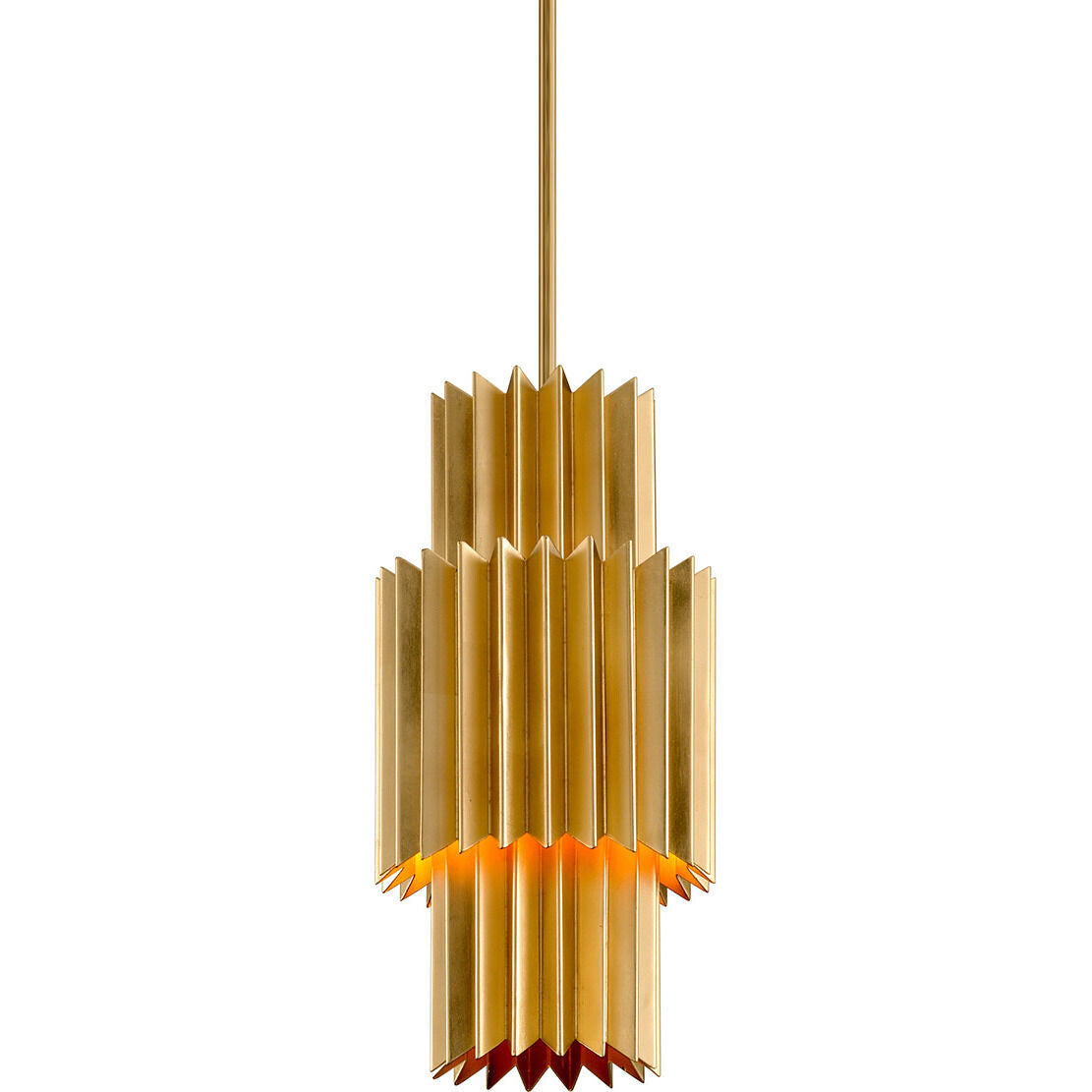 Corbett Lighting Moxy Pendant in Gold Leaf 311-42-GL