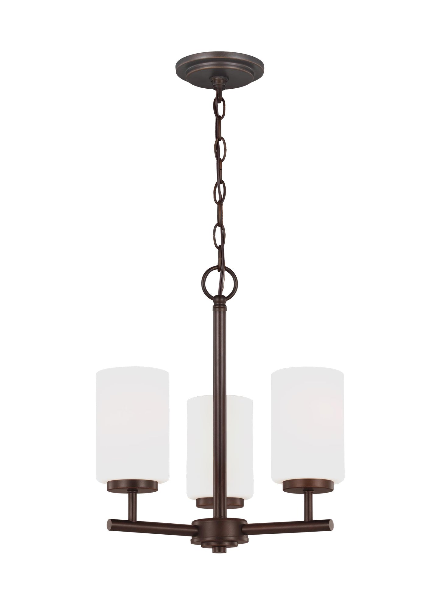 Generation Lighting Oslo Three Light Chandelier in Bronze 31160-710