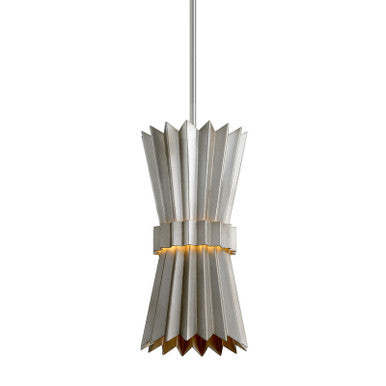 Corbett Lighting Moxy Pendant in Warm Silver Leaf 312-41-WSL