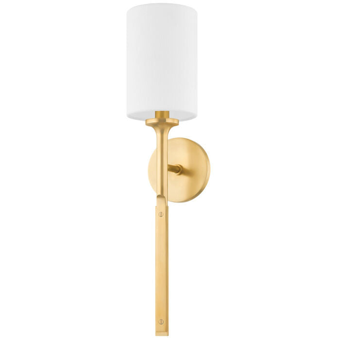 Hudson Valley Lighting Brewster Wall Sconce in Aged Brass 3122-AGB