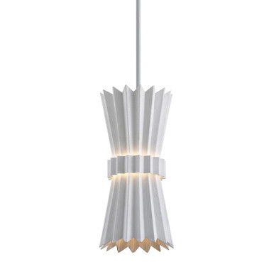 Corbett Lighting Moxy Pendant in Gesso White 313-41-GSW