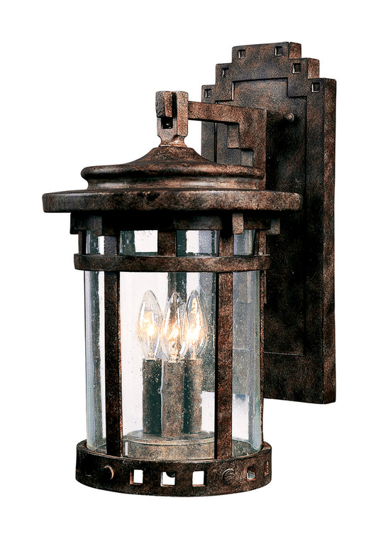 Maxim Santa Barbara Cast 3-Light Outdoor Wall Lantern in Sienna 3134CDSE