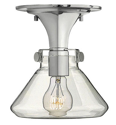 Hinkley Lighting Congress Small Retro Glass Flush Mount Chrome 3146CM