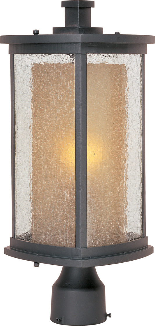 Maxim Bungalow 1-Light Outdoor Pole/Post Lantern in Bronze 3150CDWSBZ