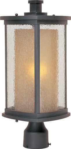 Maxim Bungalow 1-Light Outdoor Pole/Post Lantern in Bronze 3150CDWSBZ