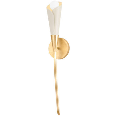 Hudson Valley Lighting Montrose Wall Sconce in VINTAGE GOLD LEAF/SOFT SAND 3151-VGL/SSD