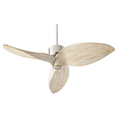 Quorum Hawkeye Ceiling Fan in Satin Nickel 31523-65