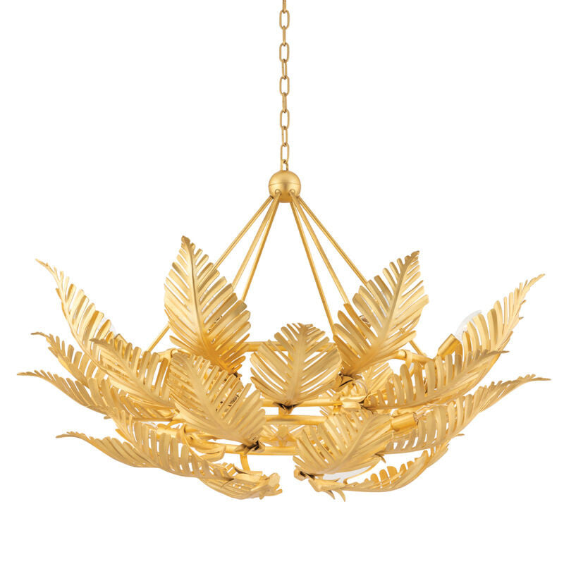 Corbett Lighting Tropicale Chandelier in Gold Leaf 317-412-GL