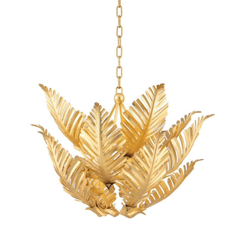 Corbett Lighting Tropicale Pendant in Gold Leaf 317-48-GL