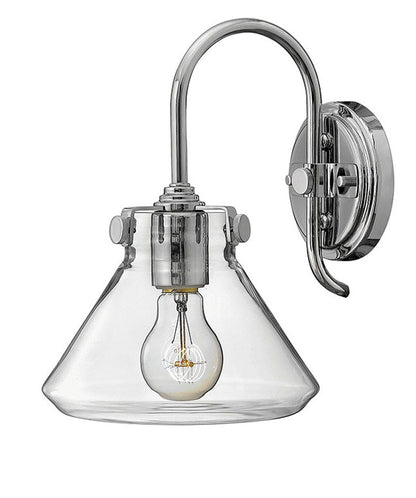 Hinkley Lighting Congress Small Retro Glass Single Light Sconce Chrome 3176CM