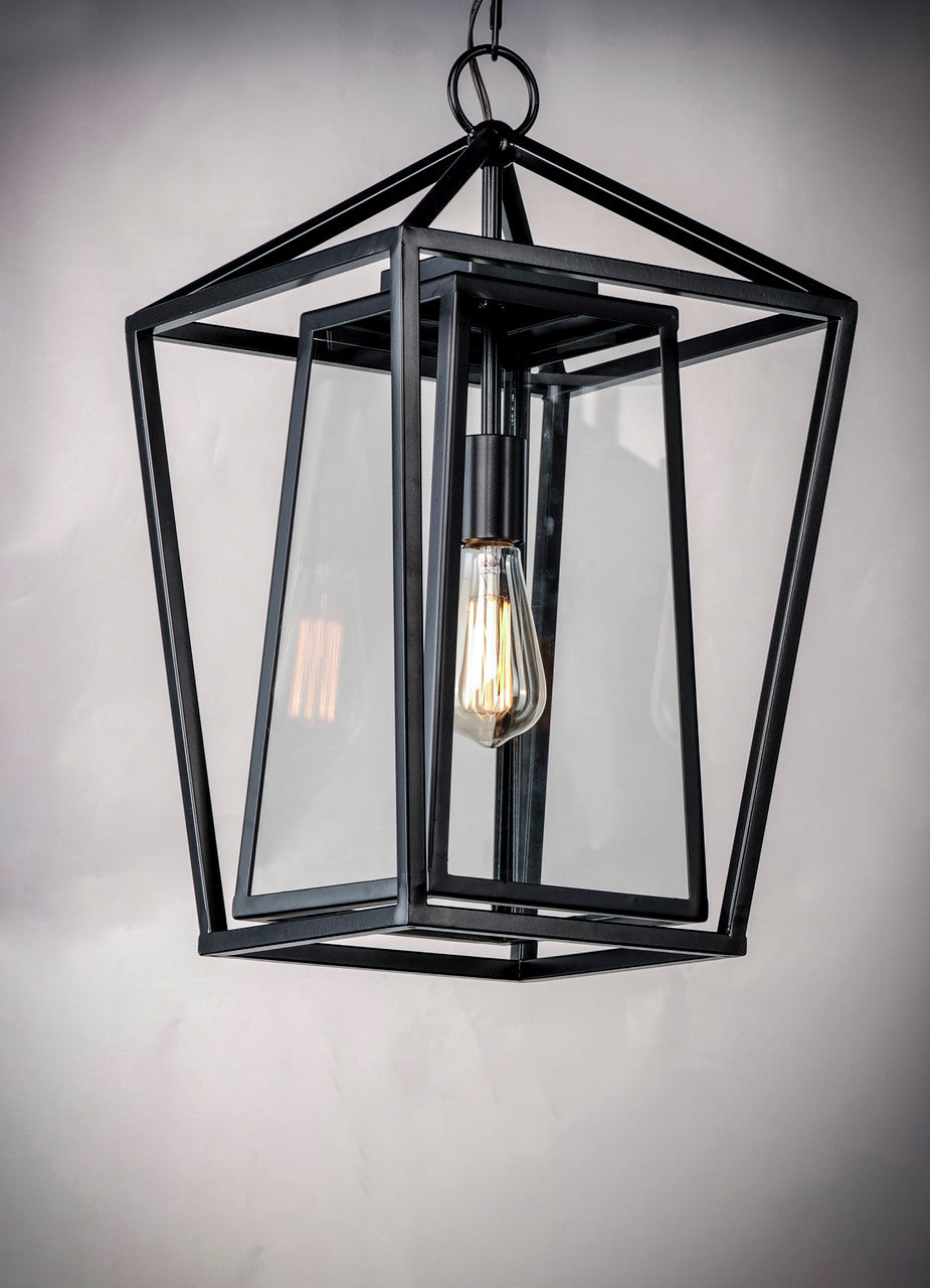 Maxim Artisan 1-Light Outdoor Pendant in Black 3178CLBK