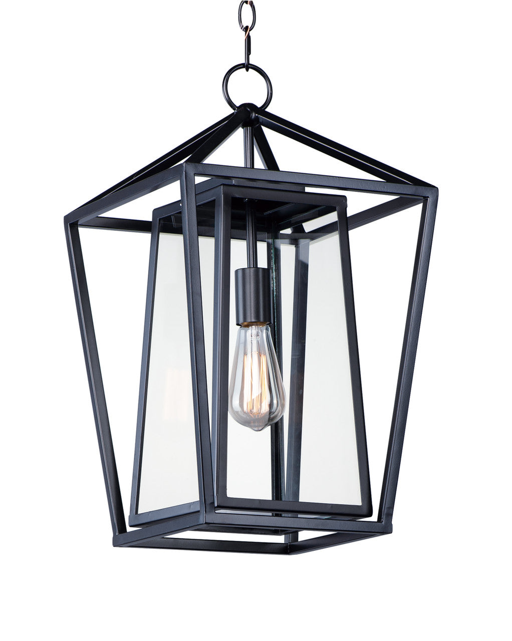 Maxim Artisan 1-Light Outdoor Pendant in Black 3178CLBK