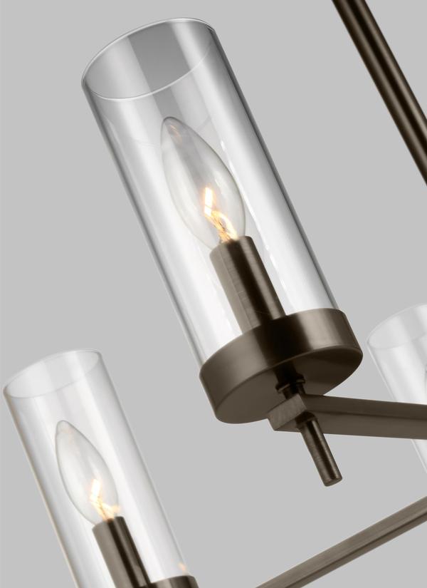 Visual Comfort Studio Sean Lavin Zire Five Light Chandelier in Brushed Oil Rubbed Bronze 3190305-778