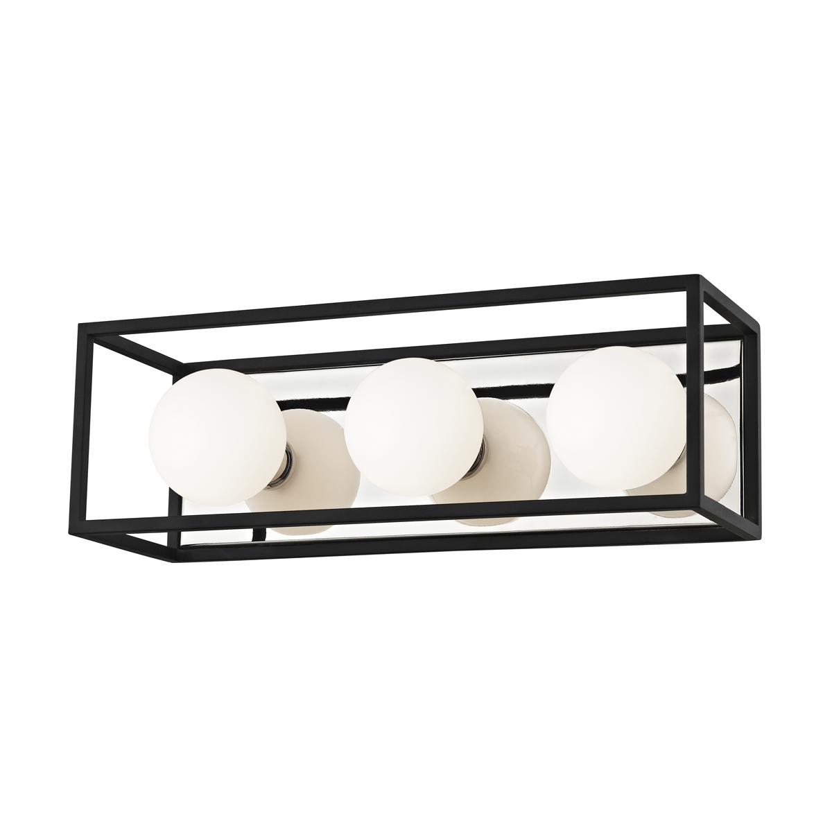 Mitzi 3 Light Bath and Vanity in Polished Nickel/Black H141303-PN/BK