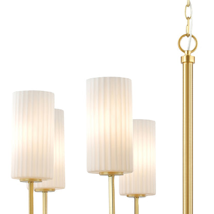 Maxim Town & Country 8-Light Chandelier in Satin Brass 32008SWSBR