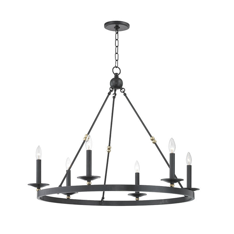 Hudson Valley Lighting Allendale Chandelier in Aged Old Bronze 3206-AOB