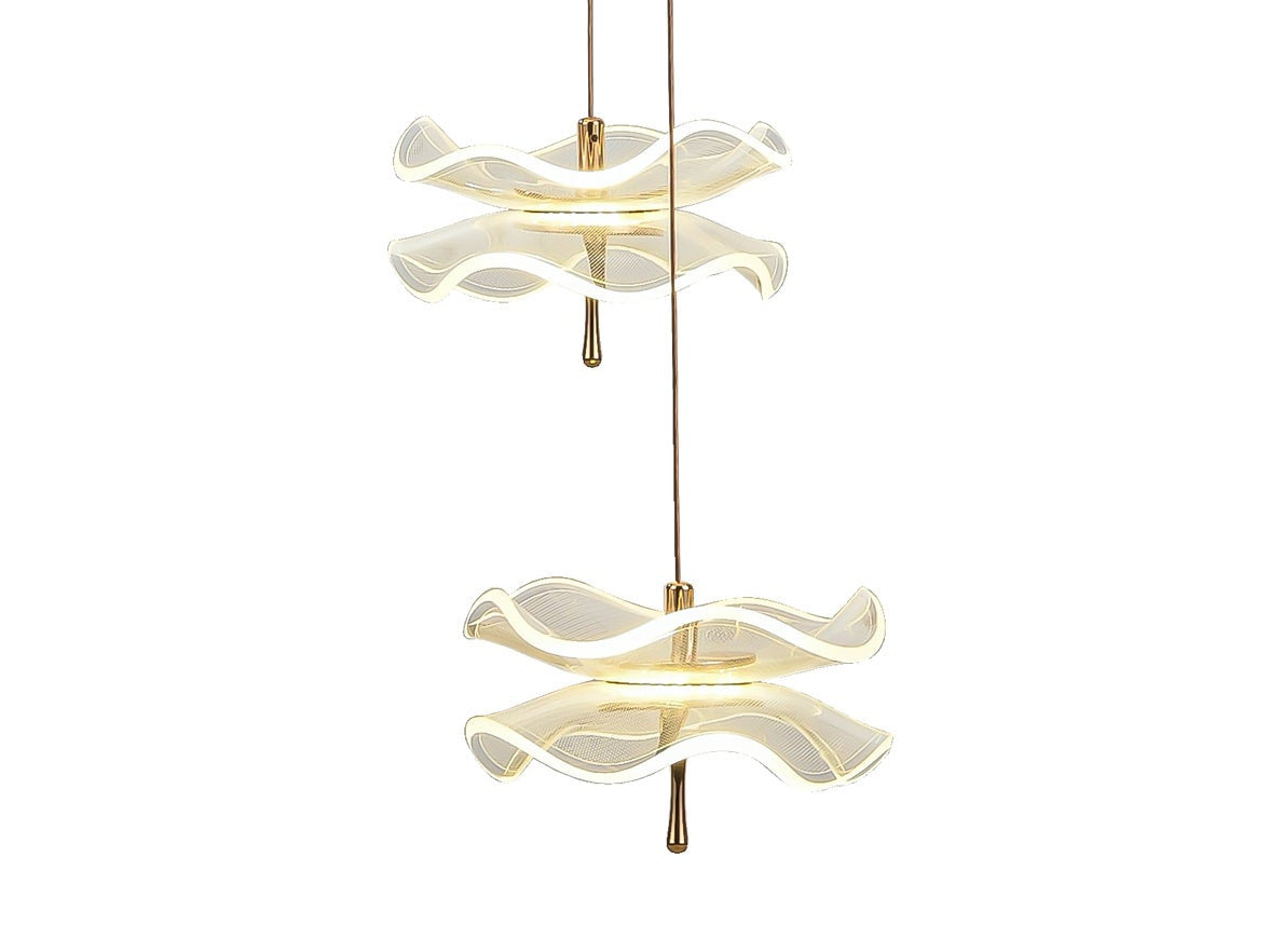 Arnsberg Butterfly 9-Light LED Pendant in Black/Gold 320710932