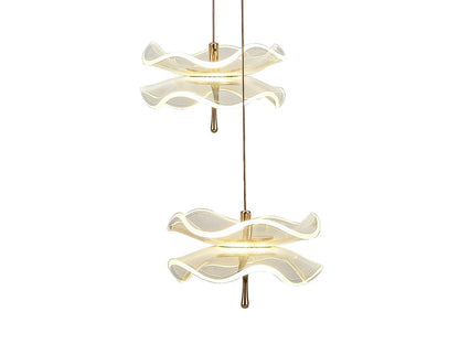 Arnsberg Butterfly 9-Light LED Pendant in Black/Gold 320710932