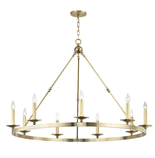 Hudson Valley Lighting Allendale Chandelier in Aged Brass 3209-AGB