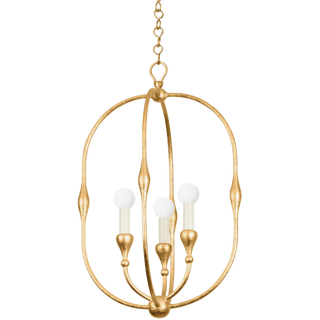 Hudson Valley Lighting Baltic Pendant in Vintage Gold Leaf 3215-VGL