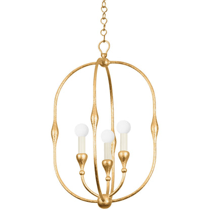 Hudson Valley Lighting Baltic Pendant in Vintage Gold Leaf 3215-VGL