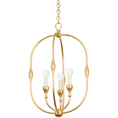 Hudson Valley Lighting Baltic Pendant in Vintage Gold Leaf 3215-VGL