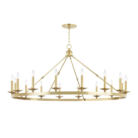 Hudson Valley Lighting Allendale Chandelier in Aged Brass 3216-AGB