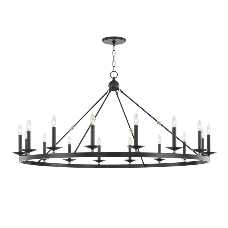 Hudson Valley Lighting Allendale Chandelier in Aged Old Bronze 3216-AOB