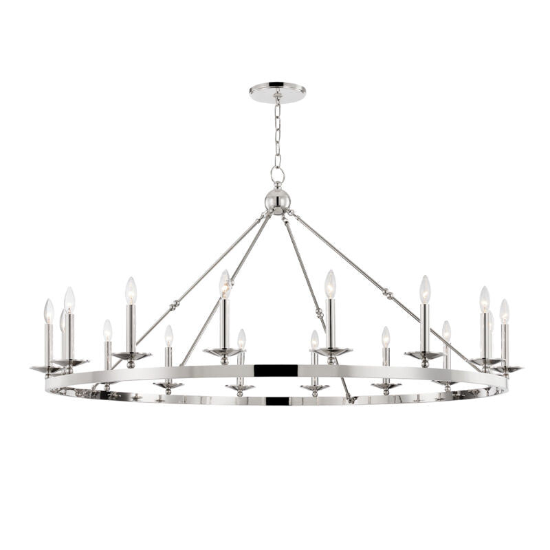 Hudson Valley Lighting Allendale Chandelier in Polished Nickel 3216-PN