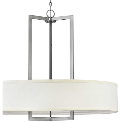 Hinkley Lighting Hampton Large Drum Pendant Antique Nickel 3219AN