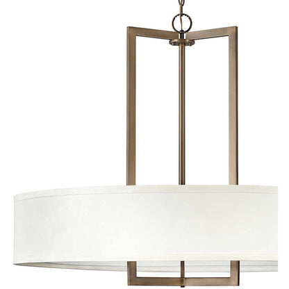 Hinkley Lighting Hampton Large Drum Pendant Brushed Bronze 3219BR