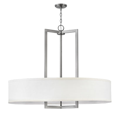 Hinkley Lighting Hampton Large Drum Pendant Antique Nickel 3219AN