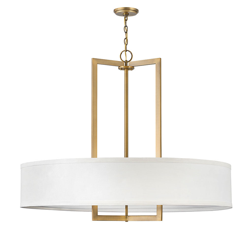 Hinkley Lighting Hampton Large Drum Pendant Brushed Bronze 3219BR