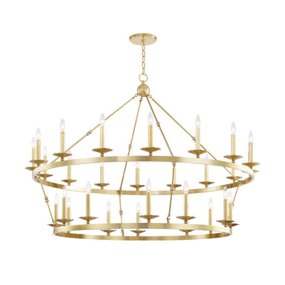 Hudson Valley Lighting Allendale Chandelier in Aged Brass 3228-AGB