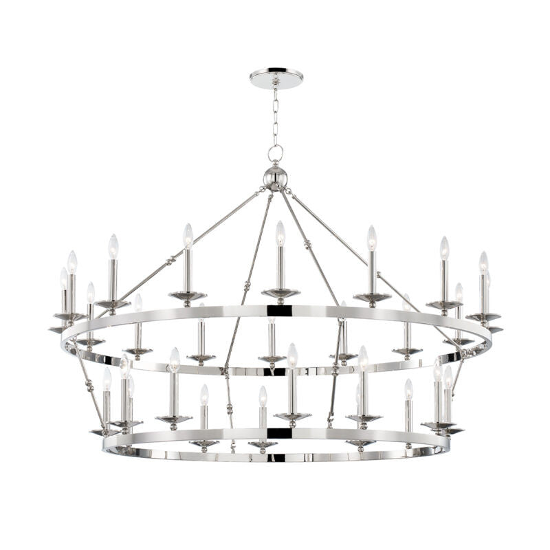 Hudson Valley Lighting Allendale Chandelier in Polished Nickel 3228-PN