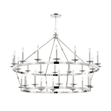 Hudson Valley Lighting Allendale Chandelier in Polished Nickel 3228-PN