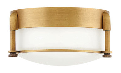 Hinkley Lighting Colbin Small Flush Mount Heritage Brass 3230HB