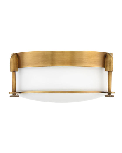 Hinkley Lighting Colbin Medium Flush Mount Heritage Brass 3231HB