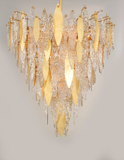 Maxim Majestic 21-Light Chandelier in Gold Leaf 32328CLCMPGL