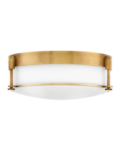 Hinkley Lighting Colbin Large Flush Mount Heritage Brass 3233HB