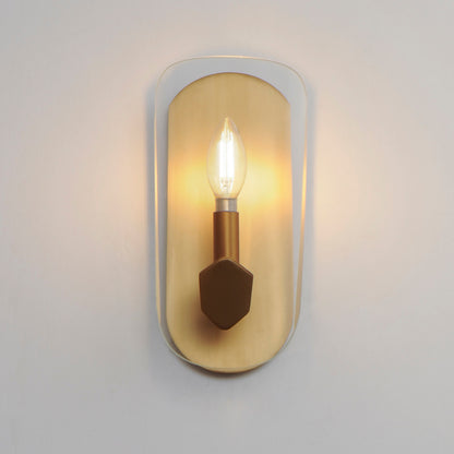 Maxim Armory 1-Light Wall Sconce in Natural Aged Brass 32351CLNAB