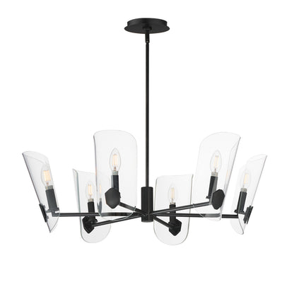 Maxim Armory 6-Light Chandelier in Black 32356CLBK