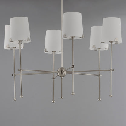 Maxim Huntington 6-Light Chandelier in Satin Nickel 32366WTSN