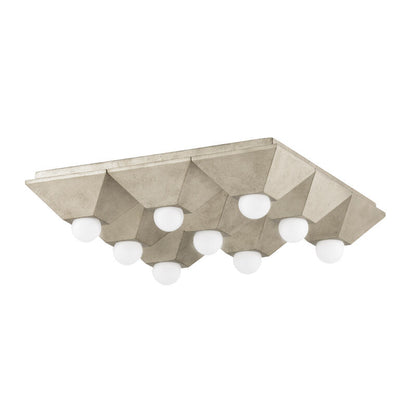 Corbett Lighting Max Flush Mount in Silver Leaf 325-09-SL