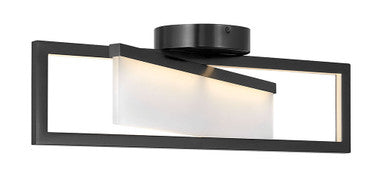 Hinkley Lighting Folio Medium Flush Mount Black 32503BLK