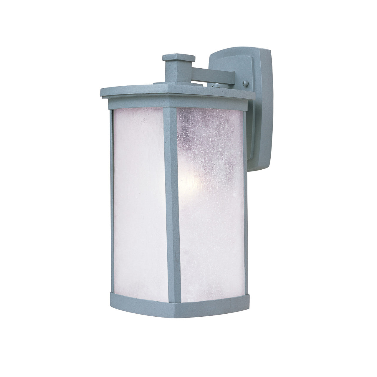 Maxim Terrace 1-Light Large Outdoor Wall Lantern in Platinum 3254FSPL